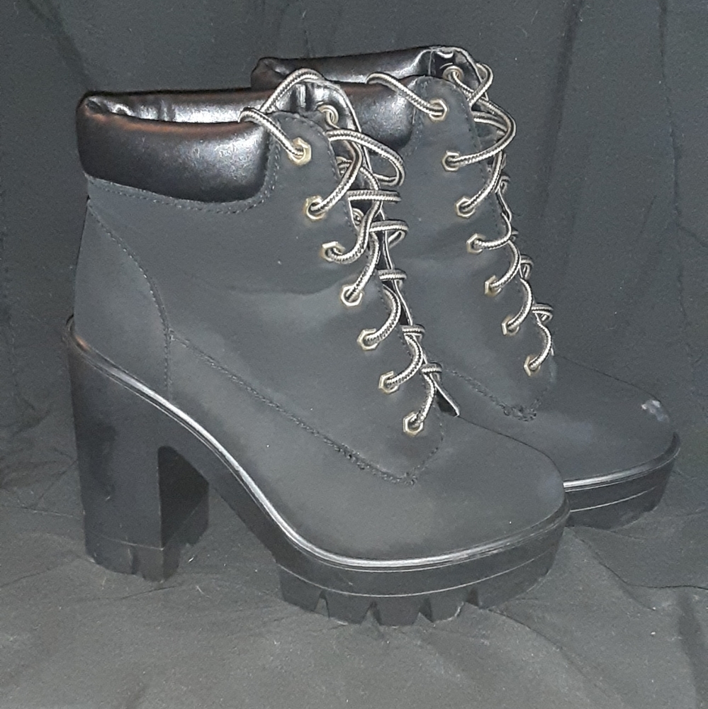Lace up booties